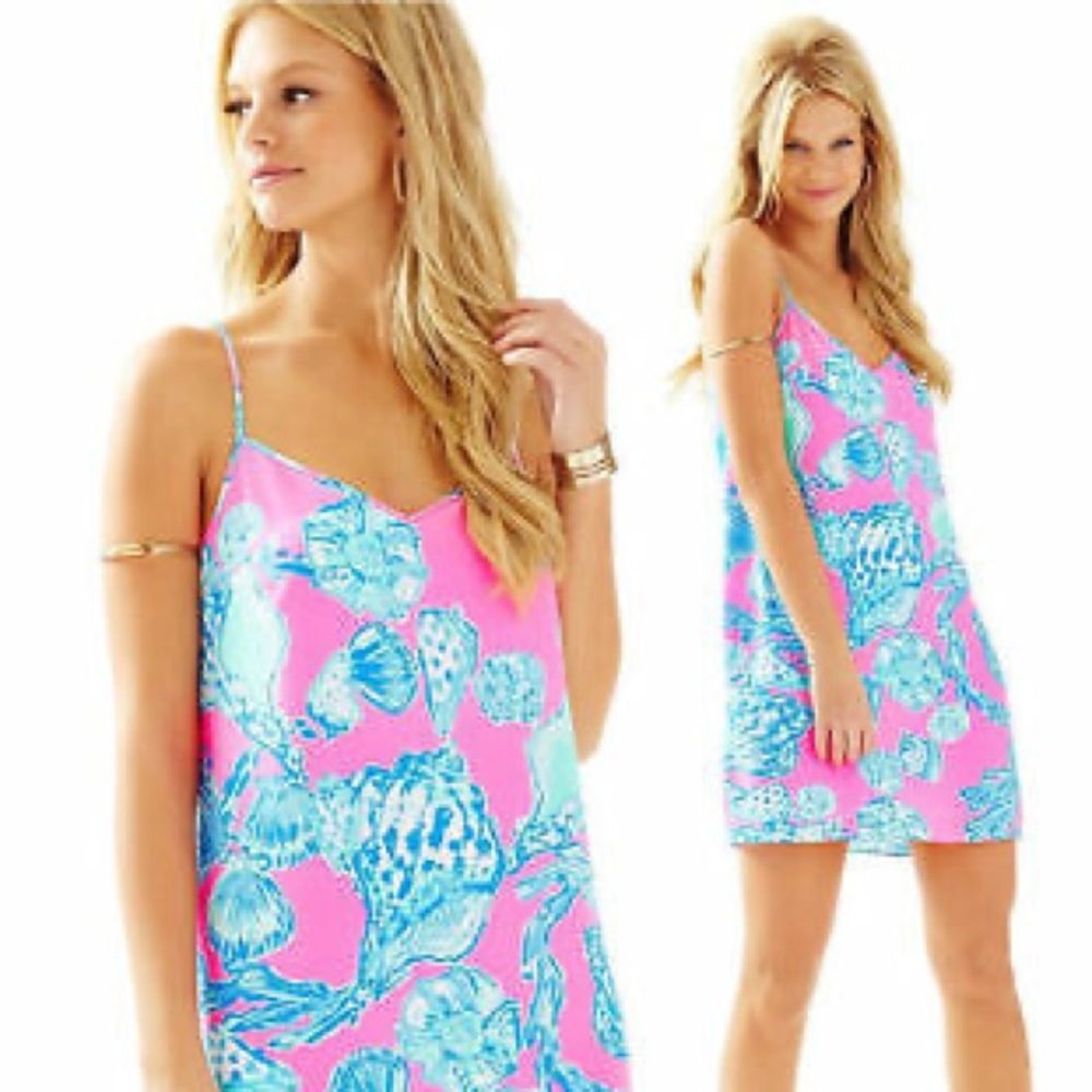 Lilly Pulitzer Silk “Dusk Dress” in “Pink Pout”